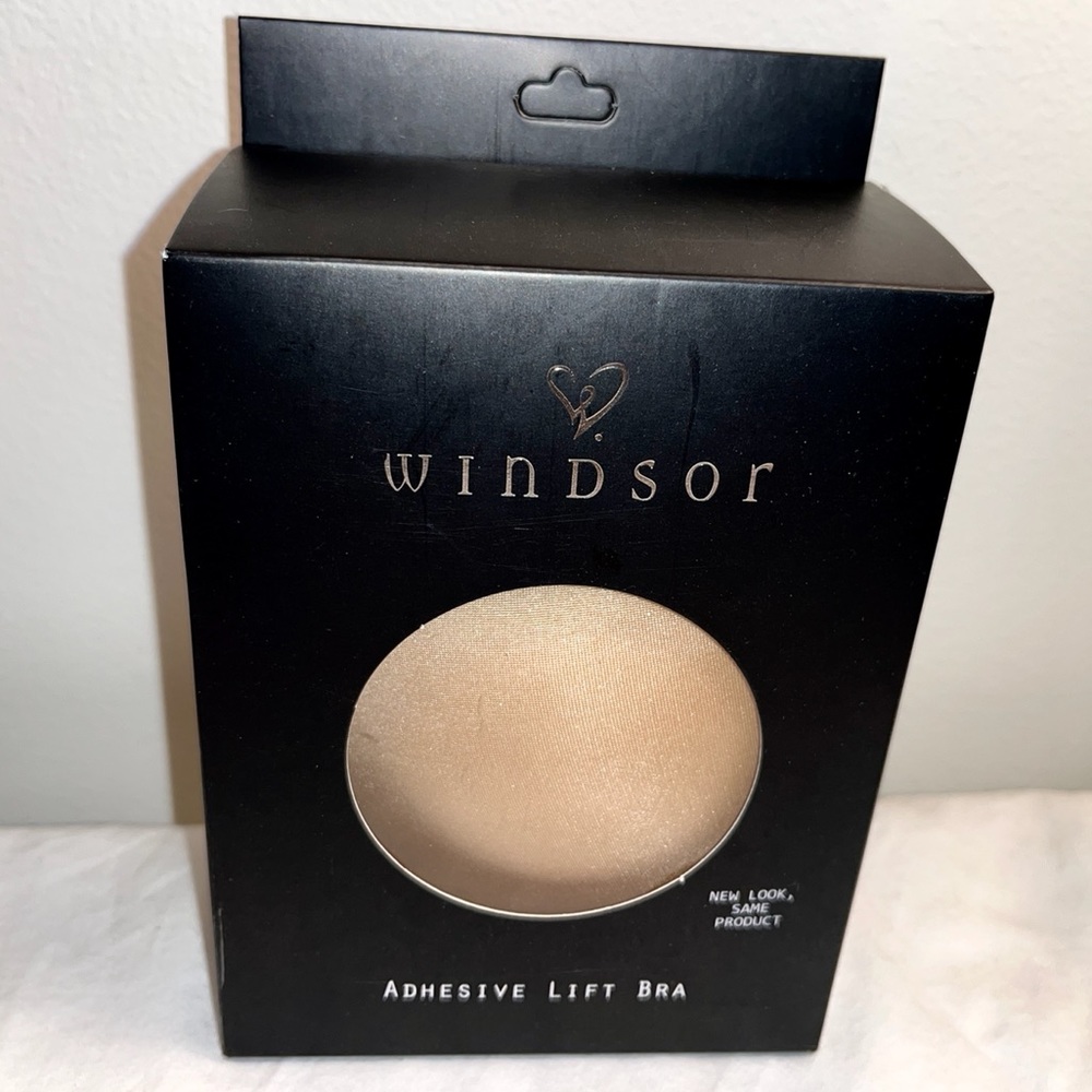 NEW - WINDSOR ADHESIVE LIFT PUSH UP BRA - NUDE - NATURAL D CUP